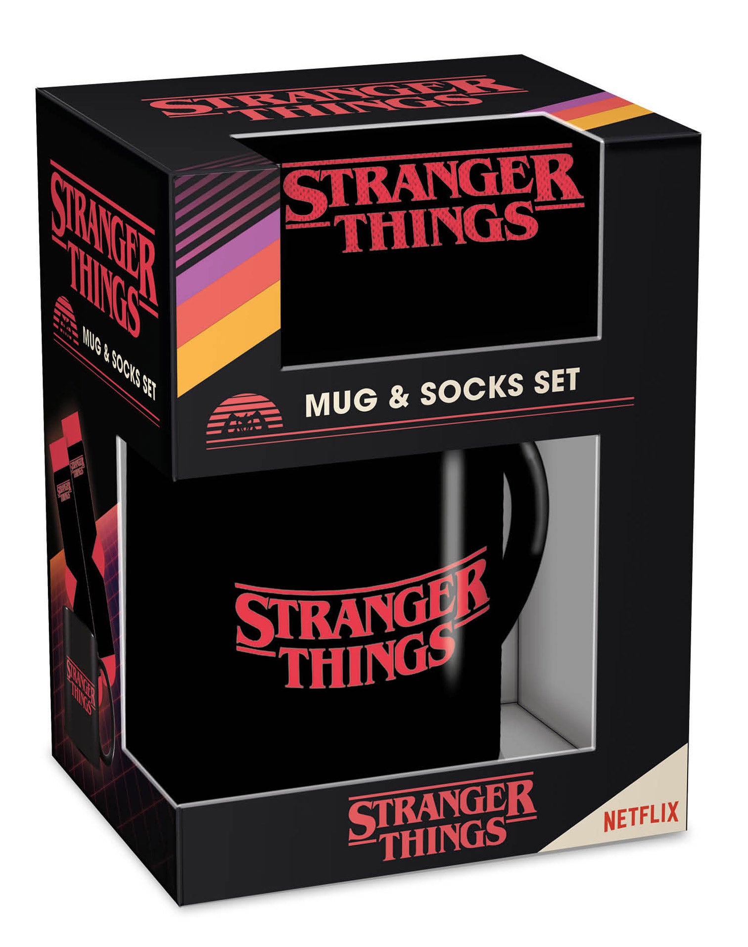 Stranger Things Logo Mug & Sock Set