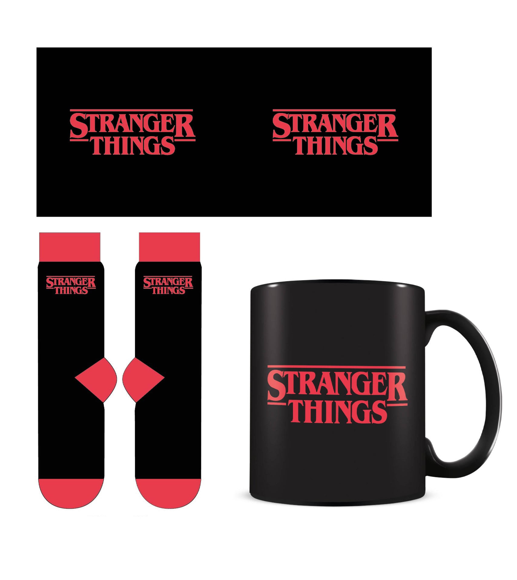 Stranger Things Logo Mug & Sock Set