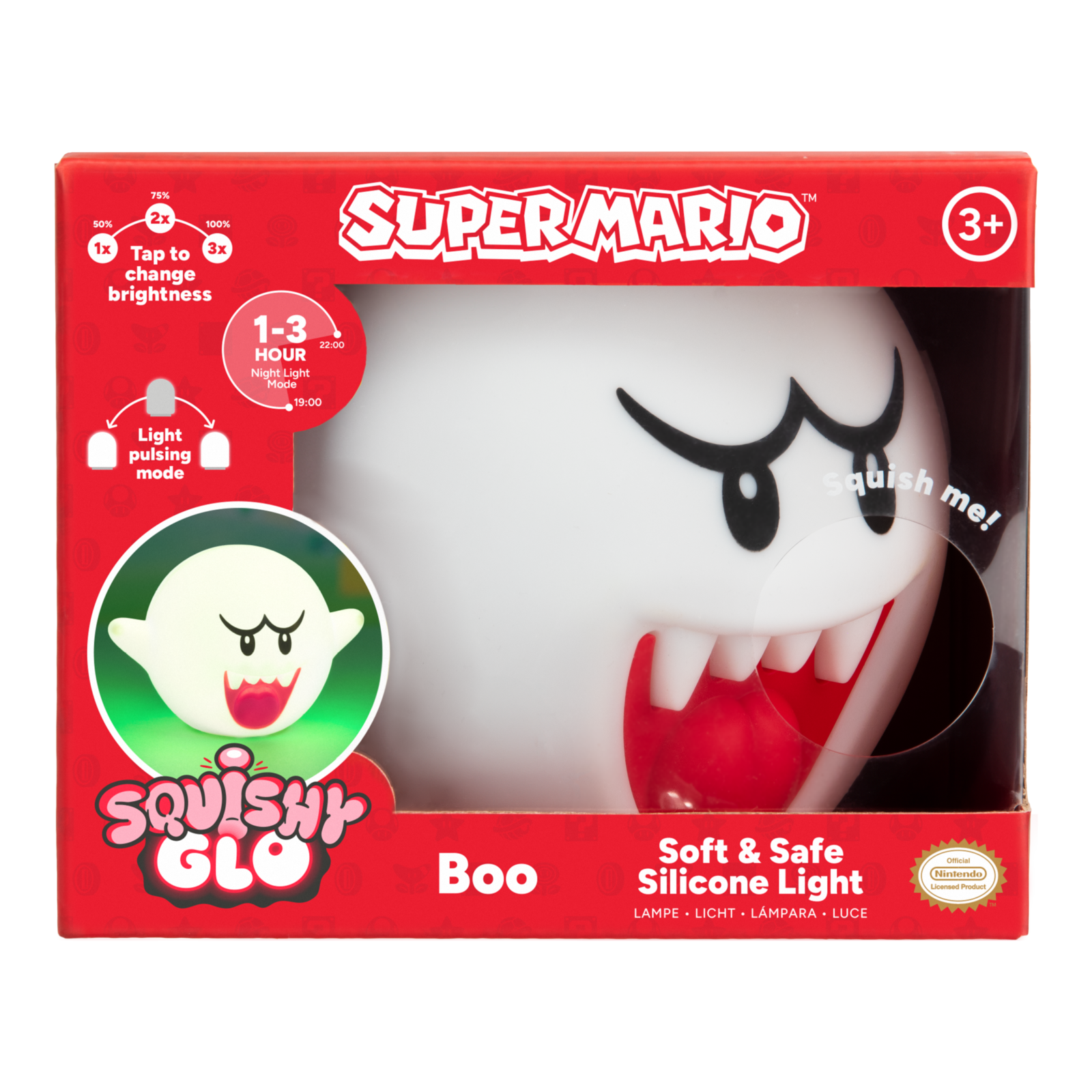 Super Mario Boo SquishyGlo Light