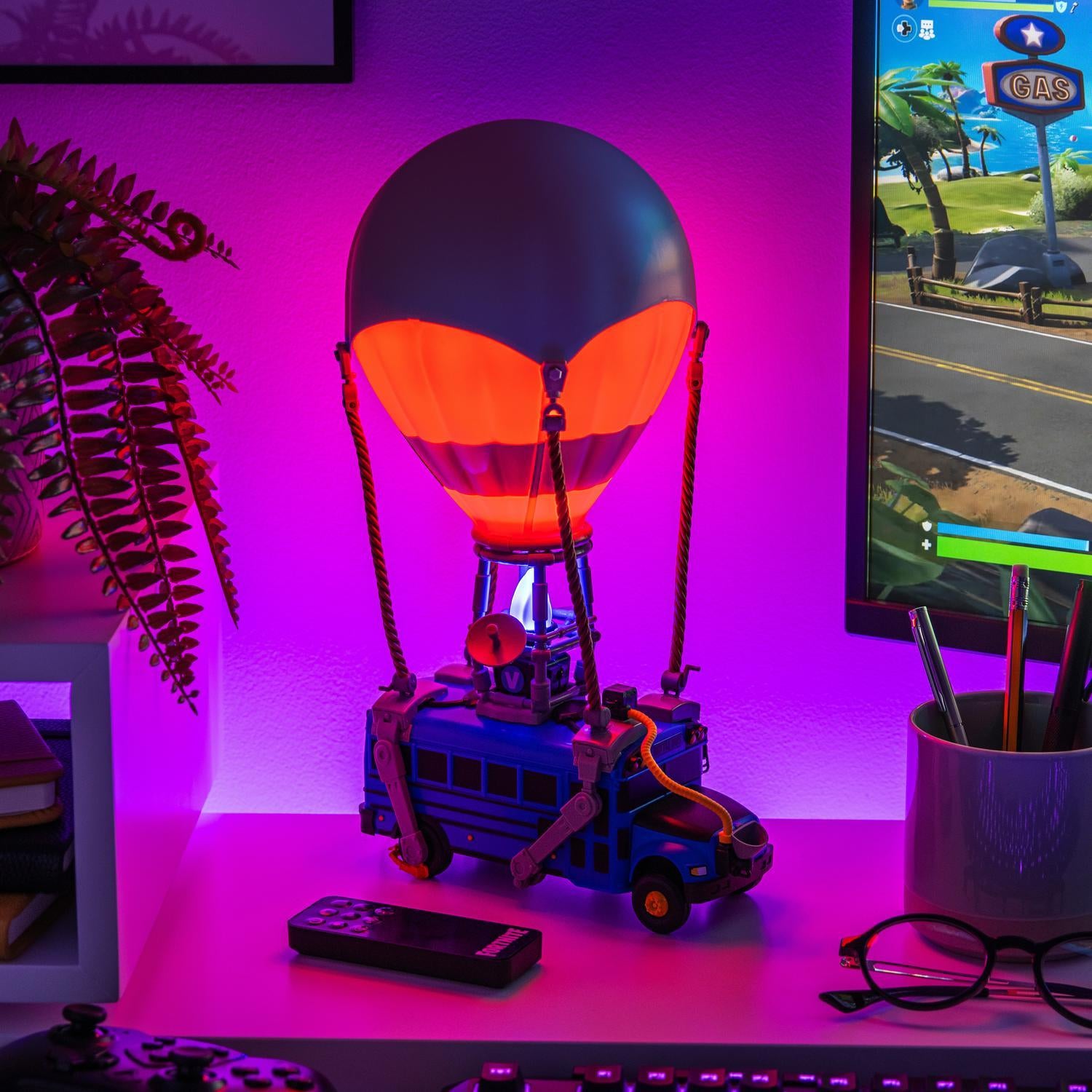 Fortnite Battle Bus Diorama Light