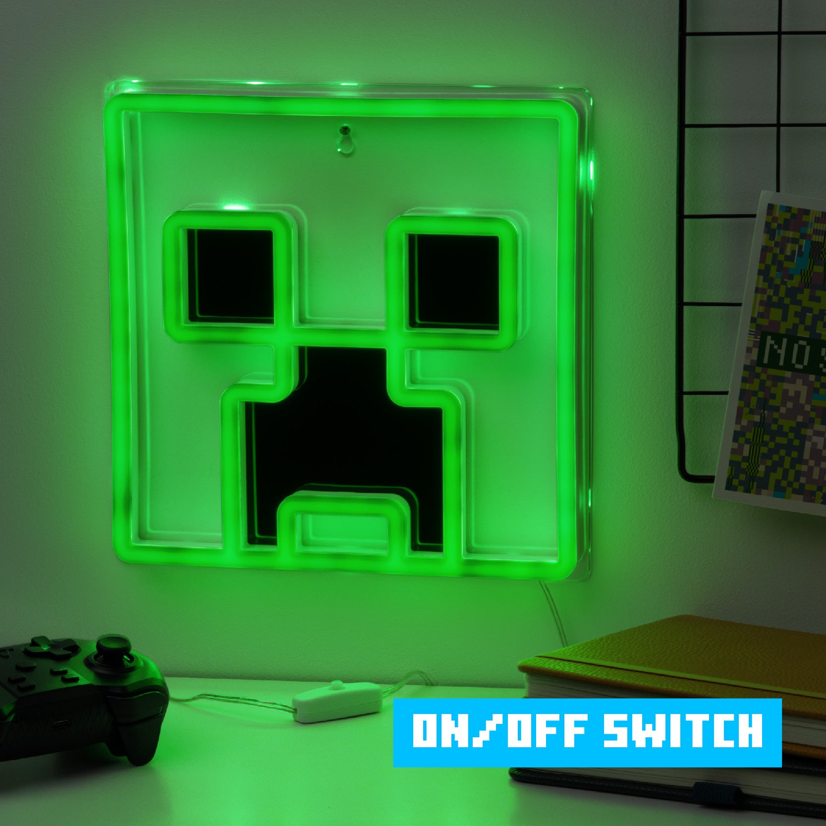 Minecraft Creeper LED Neon Light