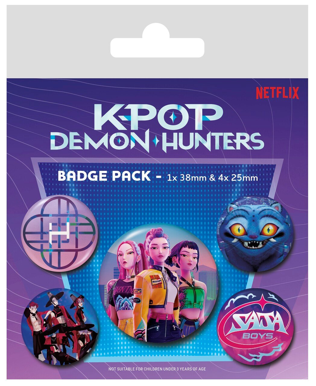 K-Pop Demon Hunters Badge 5 Pack