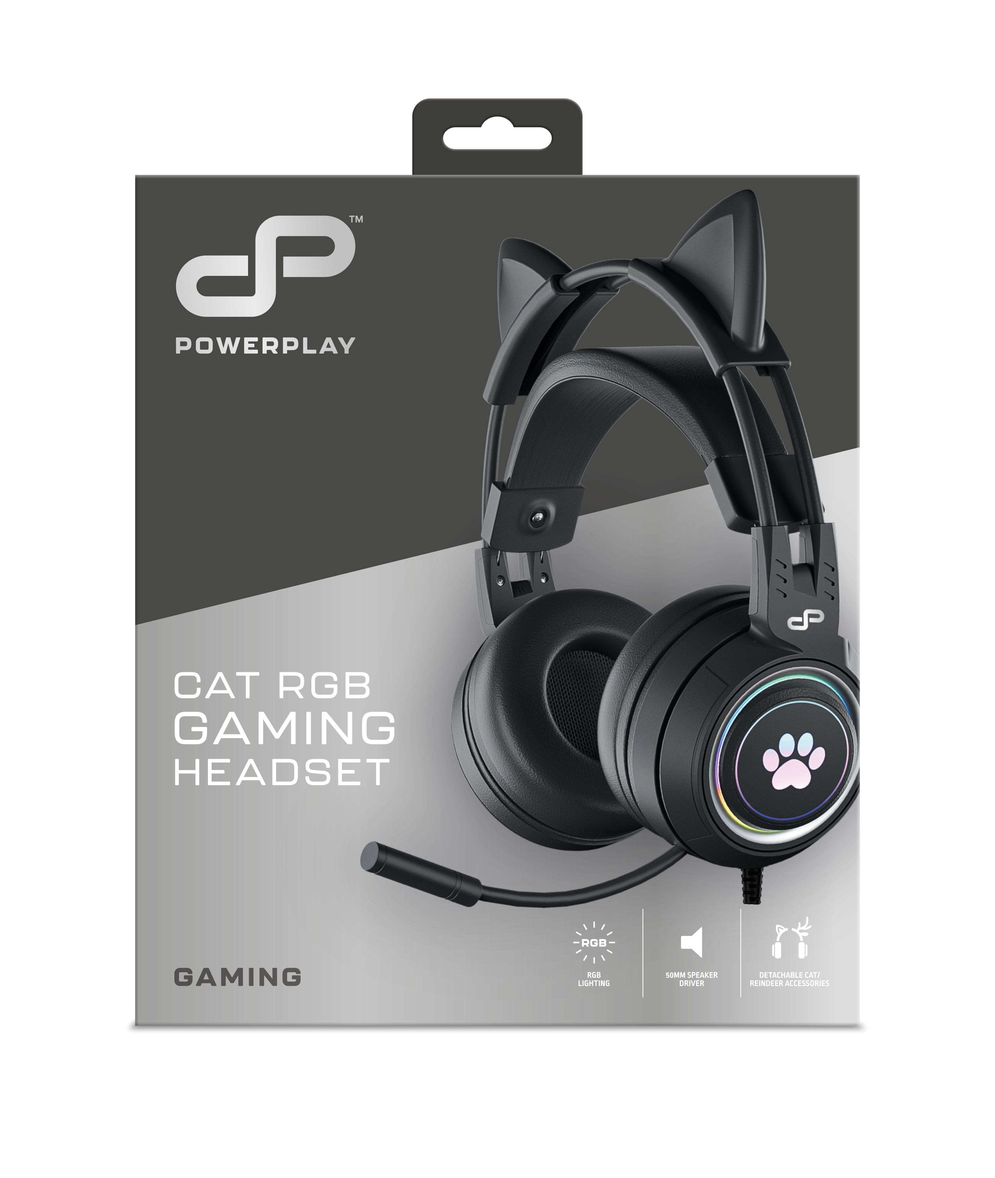 PowerPlay Cat RGB Gaming Headset (Black)