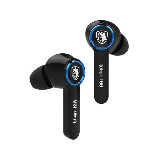 SADES Wings 100 TWS Gaming Earbuds Black