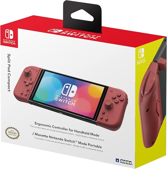 HORI Switch Split Pad Compact (Apricot Red)