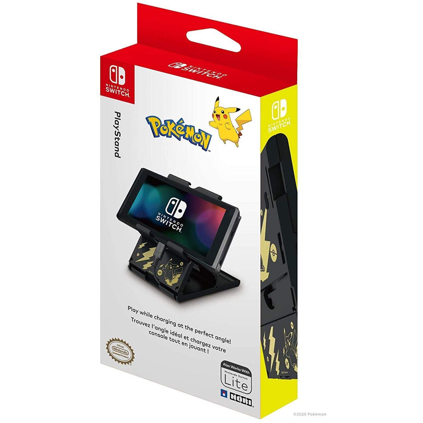 Hori Switch PlayStand (Pikachu Black & Gold)