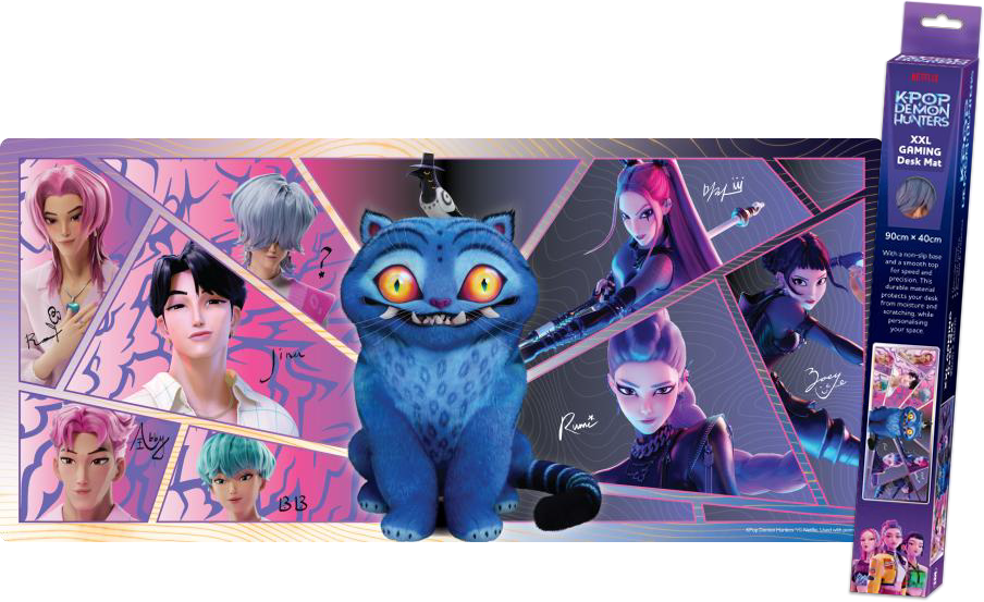 K-Pop Demon Hunters Characters XXL Gaming Mat