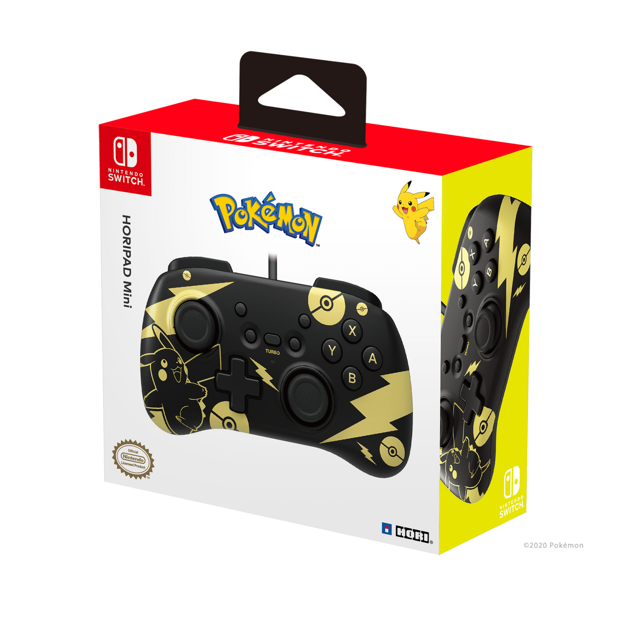Hori Switch Mini Game Pad (Pikachu - Black/Gold)