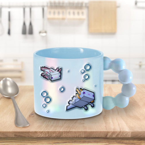 Minecraft Axolotl Bubble Shaped Mug