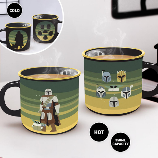 Star Wars Mandalorian and Grogu Heat Change Mug