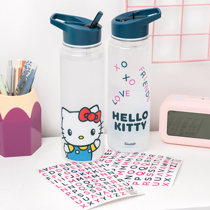 Hello Kitty Stickers & Water Bottle