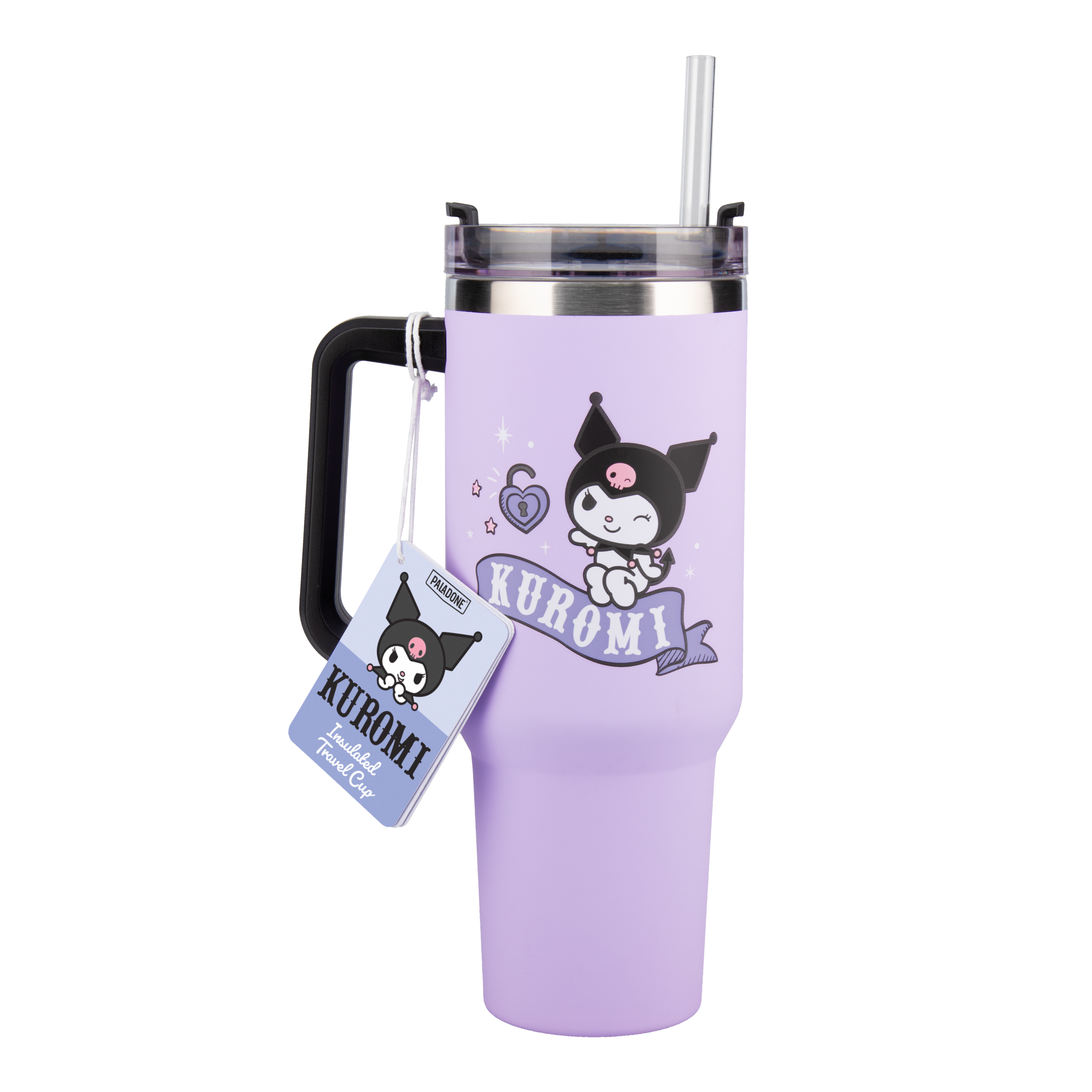 Kuromi Travel Cup and Straw
