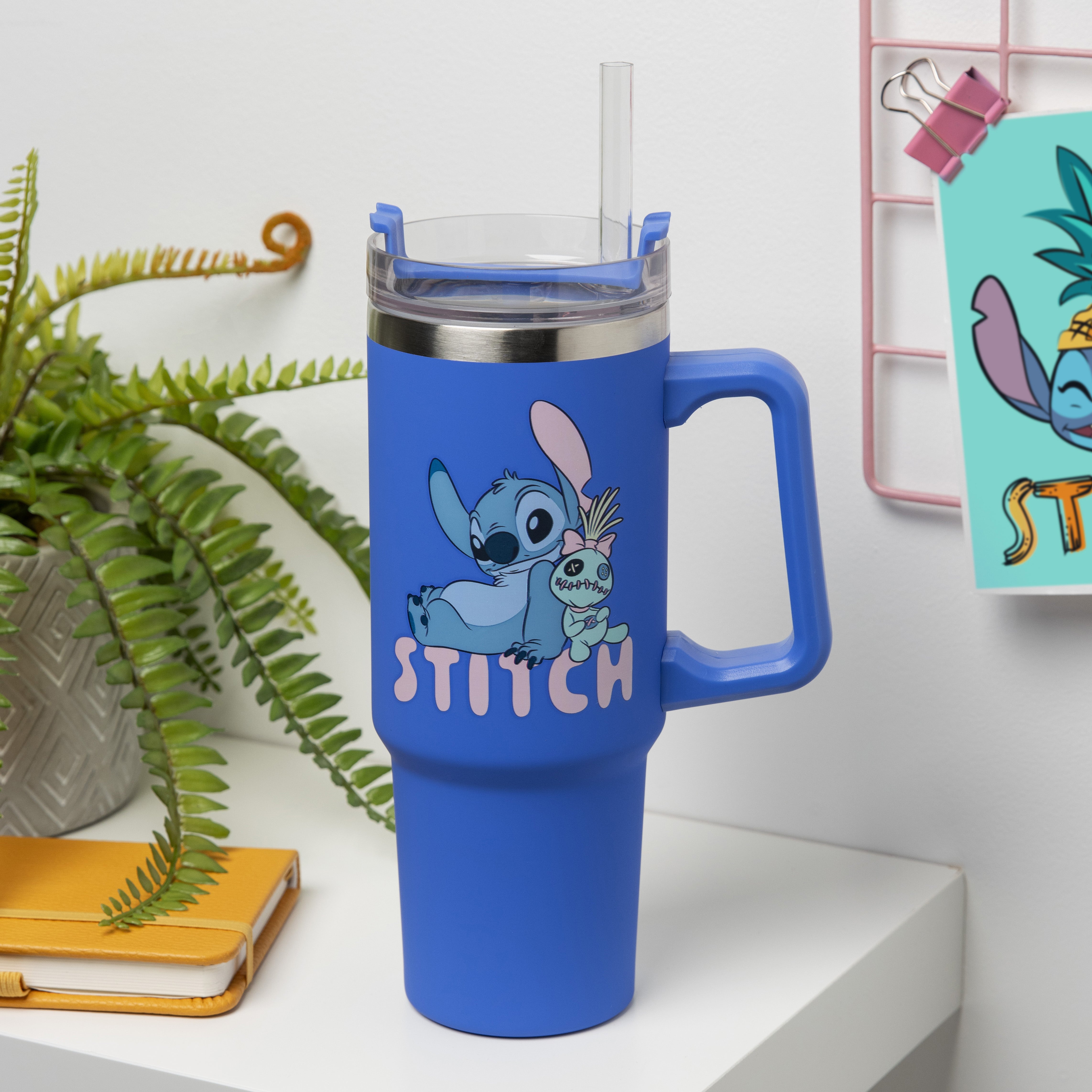 Disney Stitch Blue Travel Cup (900mls)