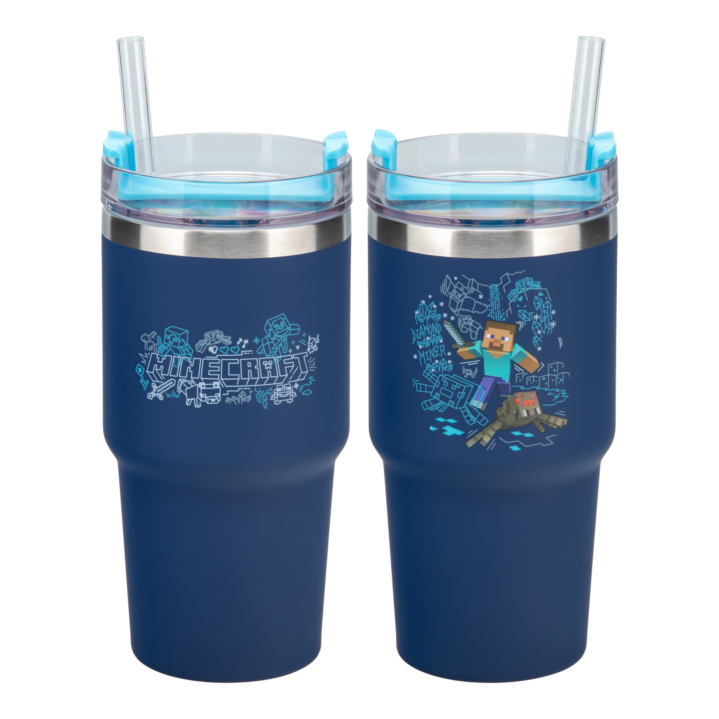Minecraft Gamer Blue Cup (600mls)