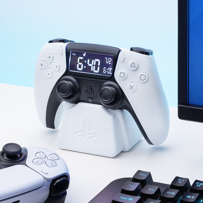 PlayStation PS5 Controller Alarm Clock Blue Base