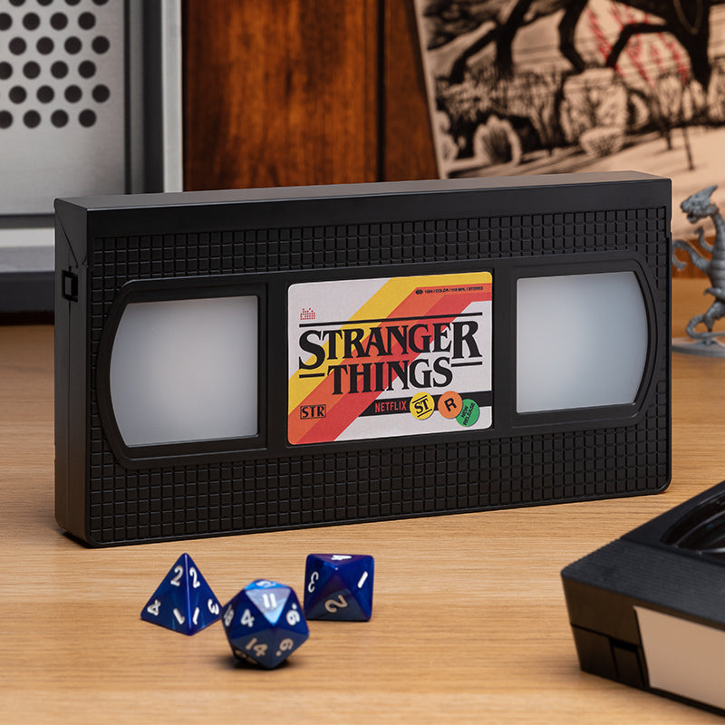 Stranger Things VHS Tape Logo Light