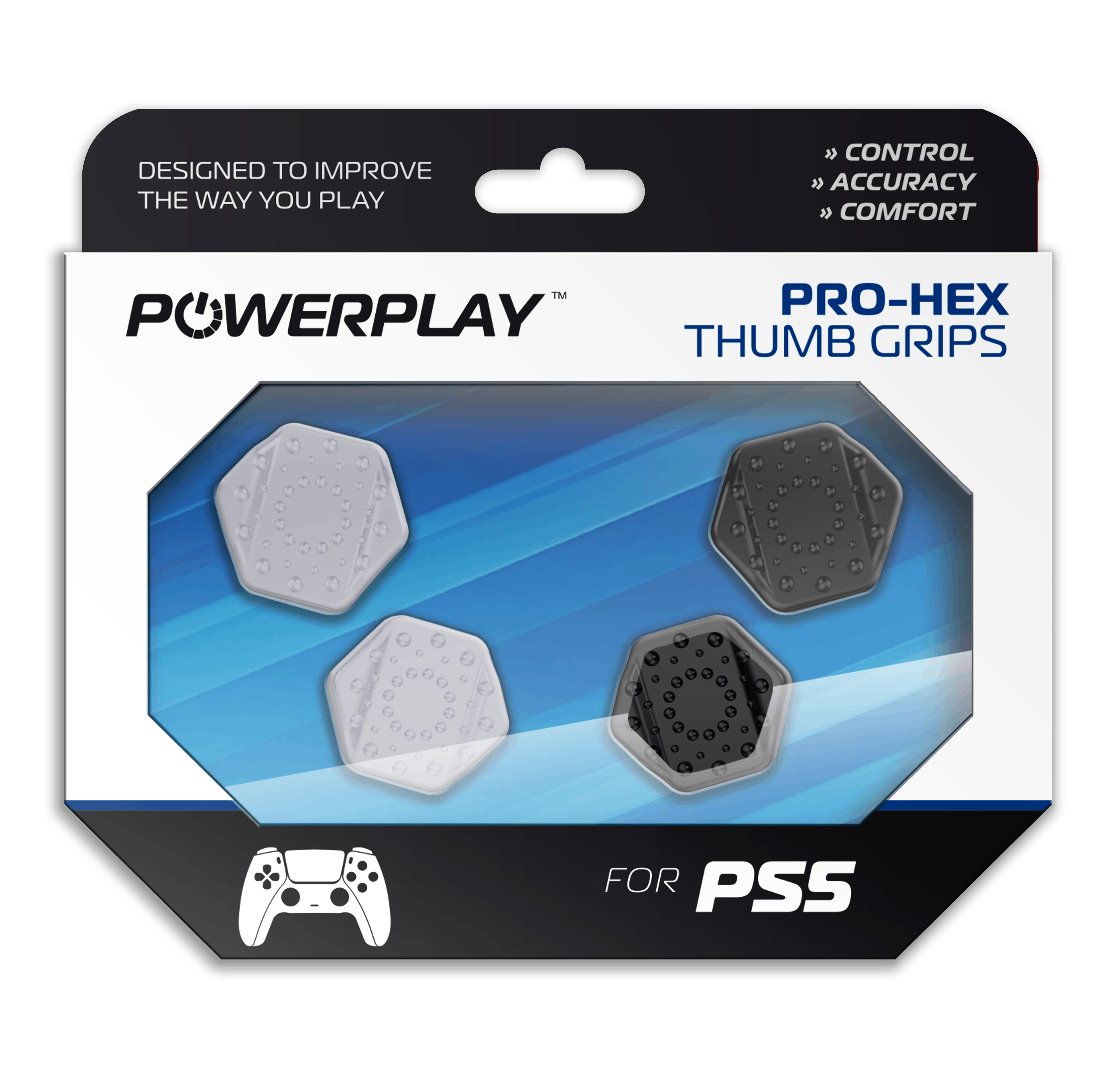 PowerPlay PS5 Pro-Hex Thumb Grips