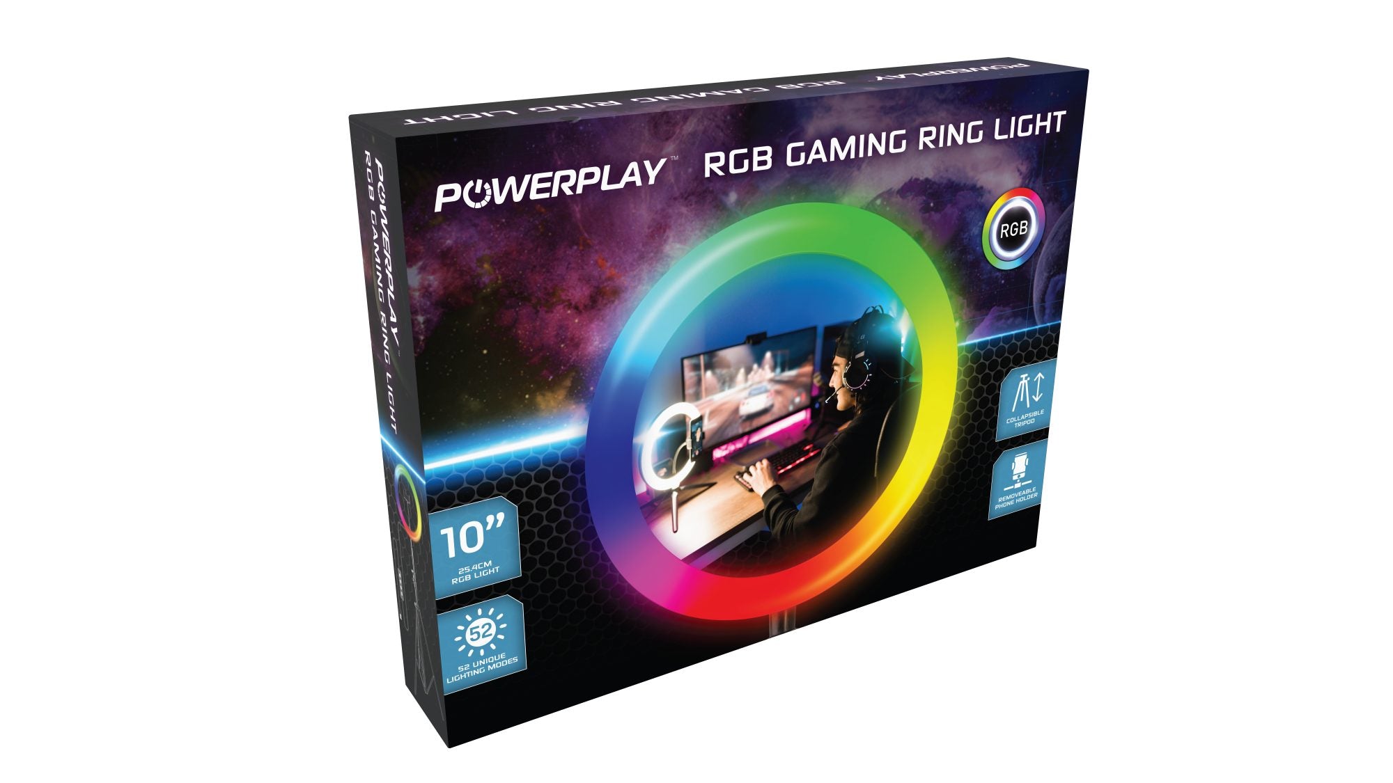 PowerPlay RGB Streamer Ring Light