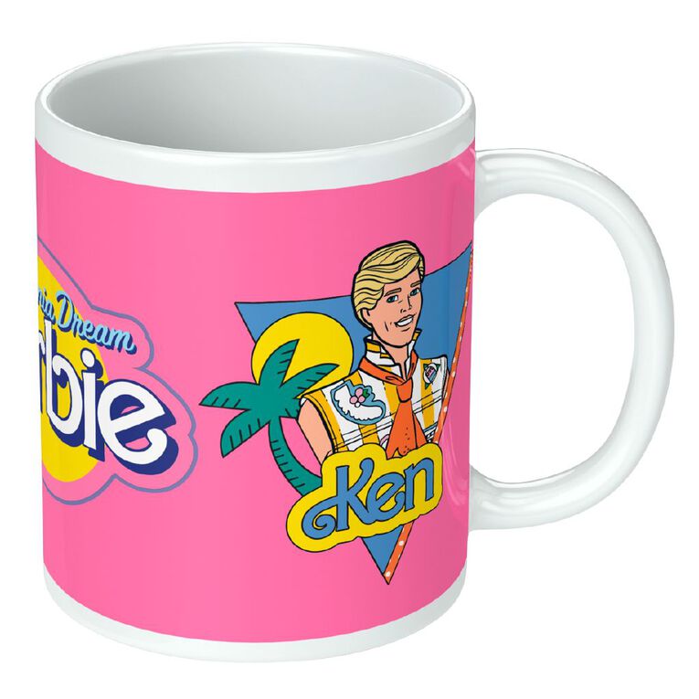 Barbie Retro Ken and Barbie White Mug