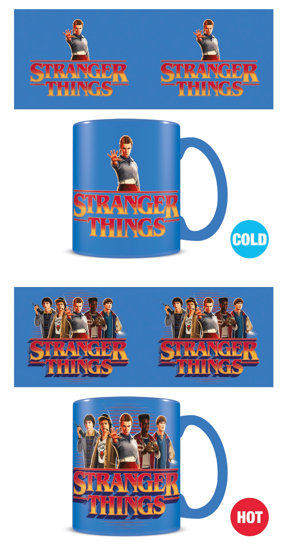 Stranger Things Characters Heat Change Mug