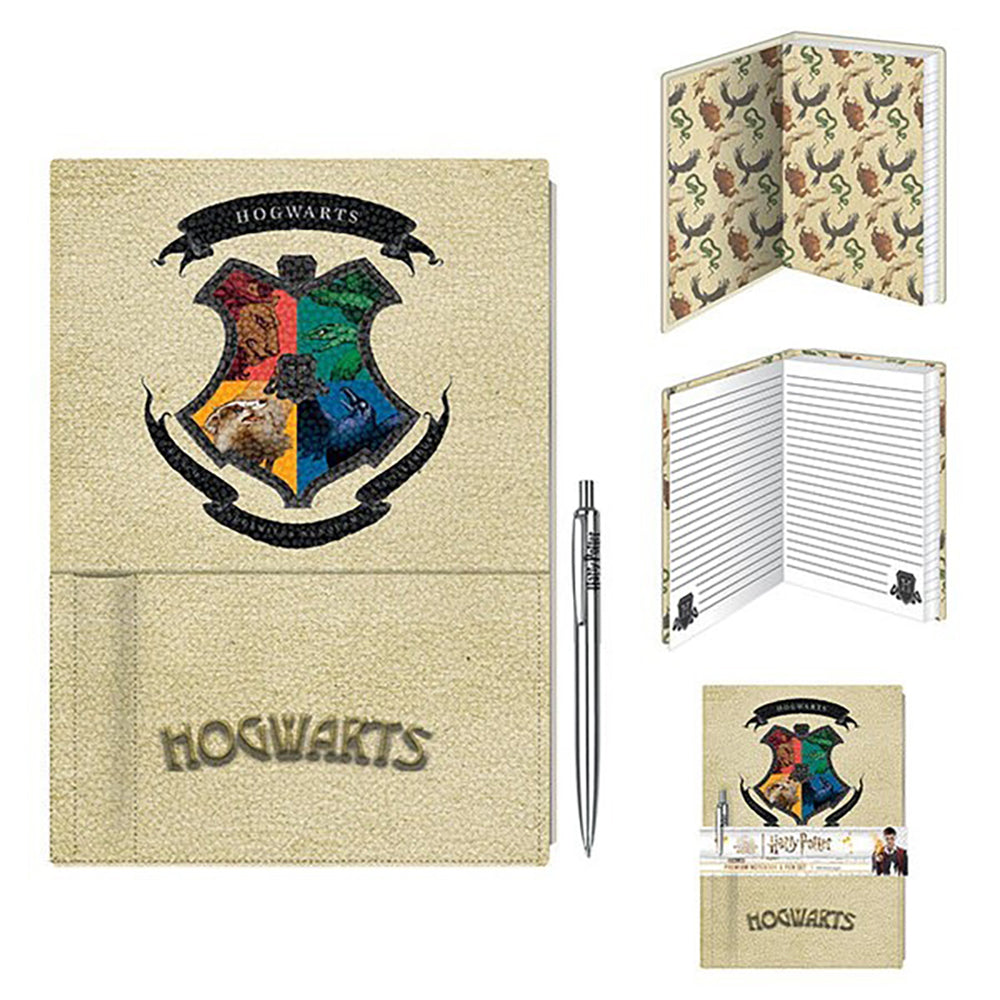 Harry Potter Intricate houses Notebook w Pen