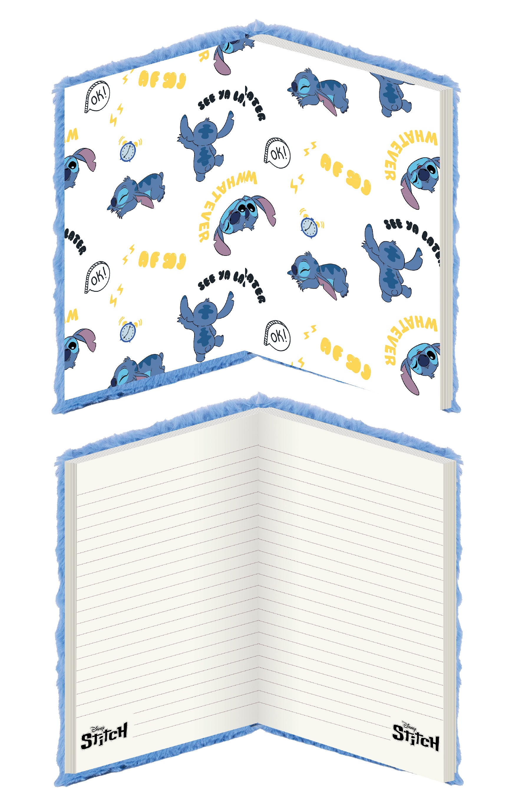 Disney Stitch Plush Notebook