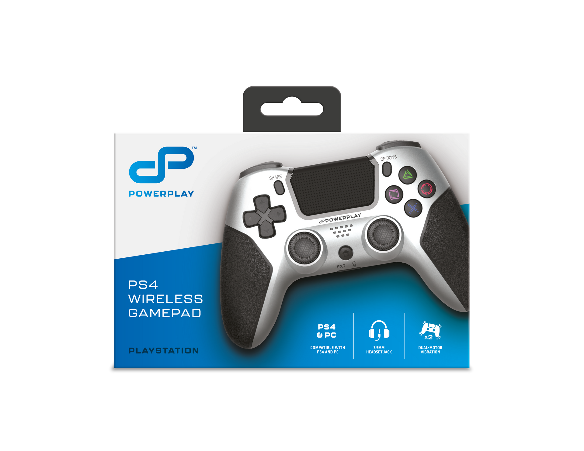 PowerPlay PS4 Wireless Controller (Silver)